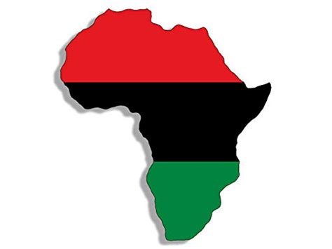 Buy Magnet 3x5 Inch Africa Shaped Pan African Flag Sticker Decal
