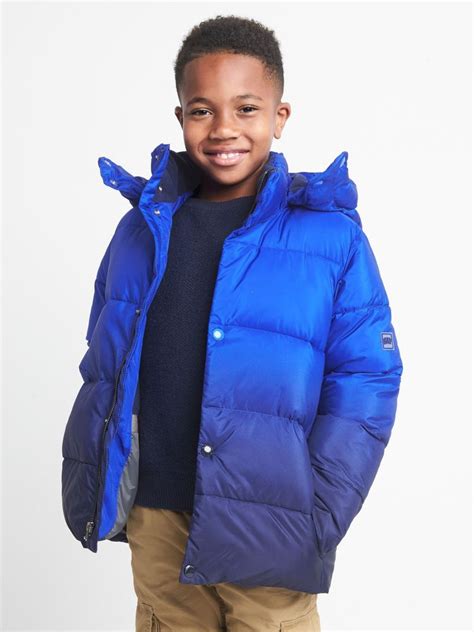 Nwt Gap Kids Boys Puffer Jacket Coat Bristol Blue 6 7 Small S