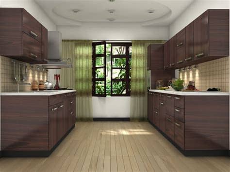 Sofa set, wooden cot, couch designs, wooden sofa, office chairs, office table, dinning table, wooden cuboard. Brown modular kitchen design ideas | Parallel kitchen ...