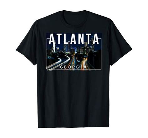 Atlanta Georgia Atl The A Gate City Skyline Tee Clothing