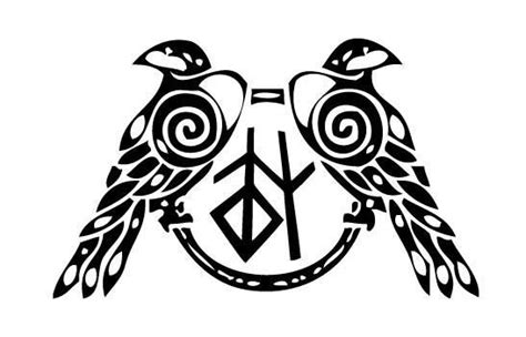 Pics For Huginn And Muninn Runes Norse Mythology Tattoo Norse Tattoo