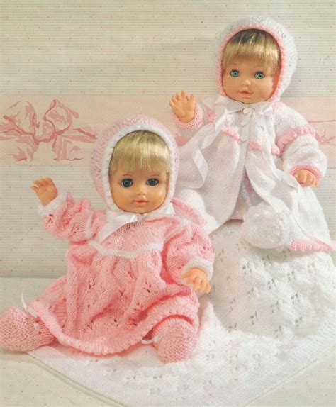 Dolls Clothes Knitting Pattern Pdf For And