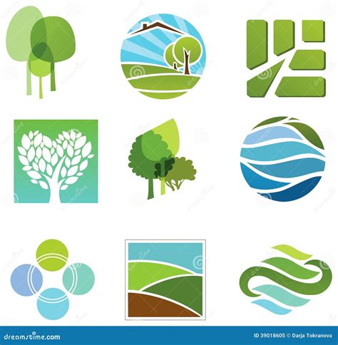 Ecological Icons Stock Vector Illustration Of Isolated 39018605