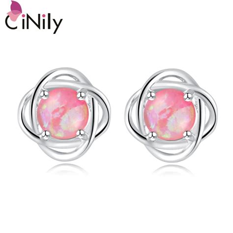 CiNily Created Pink Fire Opal Silver Plated Wholesale Hot Sell For