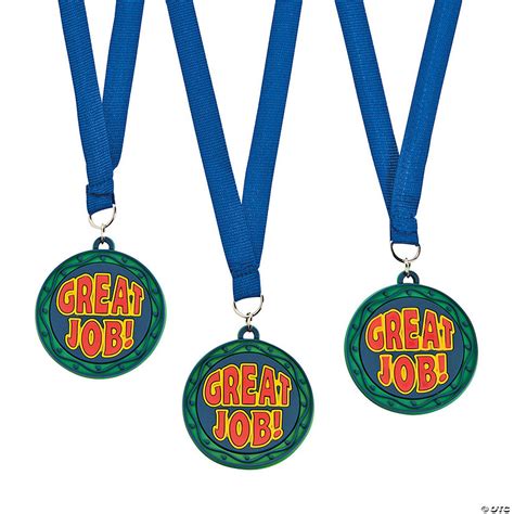 Great Job Medals With Ribbon Oriental Trading