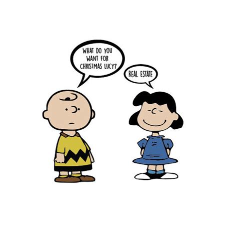 Charlie Brown Lucy Van Pelt Peanuts Real Estate Christmas Holiday Svg