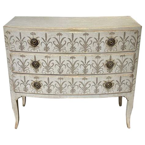 Antique Italian Hand Painted Neo Classical Style Commode For Sale At