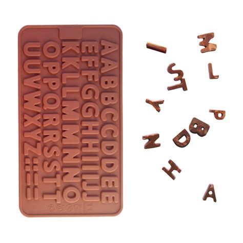 3d Double 26 English Letters Alphabet Silicone Mold Chocolate Molds