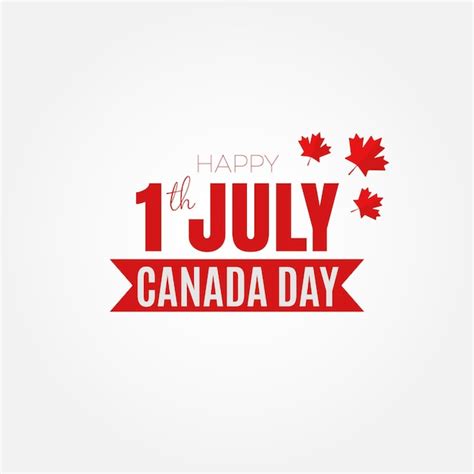 Premium Vector 1st July Canada Day Background Design