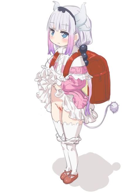 Yamada Gotyui Kanna Kamui Kobayashi San Chi No Maidragon Light Purple Hair 1girl Backpack