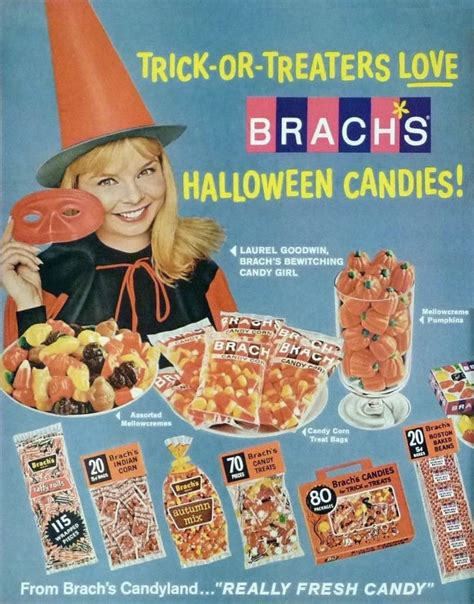 Brachs Halloween Candy 1966 Ad Rvintageads