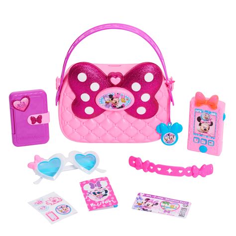 Disney Junior Minnie Happy Helpers Bag Set 9 Piece Pretend Play Purse