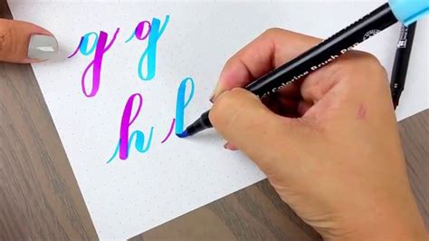How To Do Calligraphy Writing With Brush Pens Calligraphy And Art