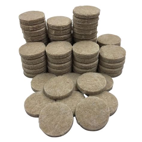 Shepherd 1 in. Heavy-Duty Self-Adhesive Felt Pads (160-Pack)-9852H