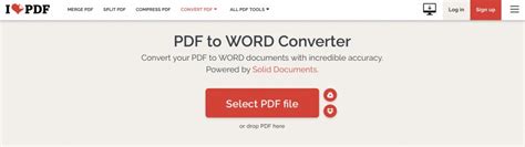 Guía Para La Conversión De  Y Pdf A Word Con Ilovepdf