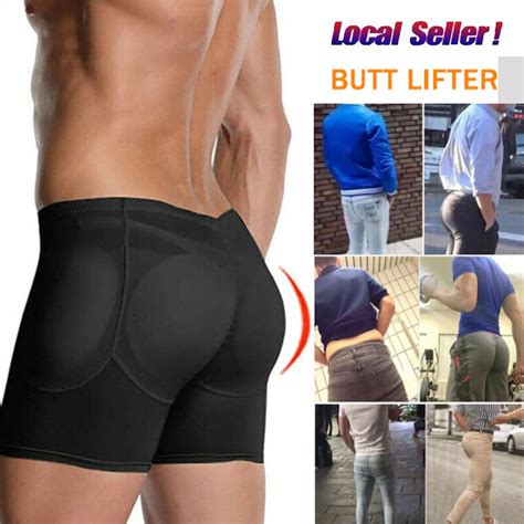 Mens Padded Enhancer Underwear Butt Lifter Boxer Briefs Trunks Body Shaper Panty Ebay