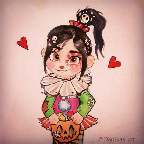 Vanellope Halloween Drawing By Danikas Art26 On Deviantart Halloween