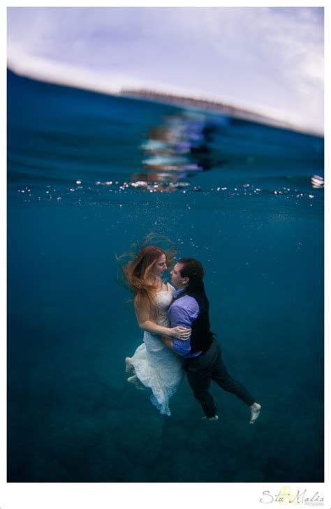 Mark And Tan Underwater Trash The Dress Fiji Wedding Photographers