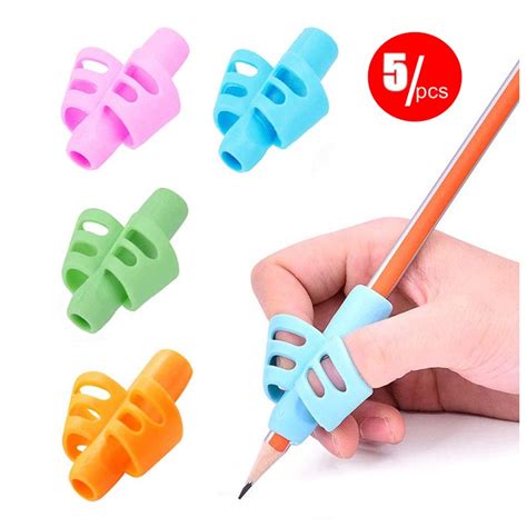 Buy Pencil Grips 5pcs Children Pencil Holder Writing Aid Grip Trainer