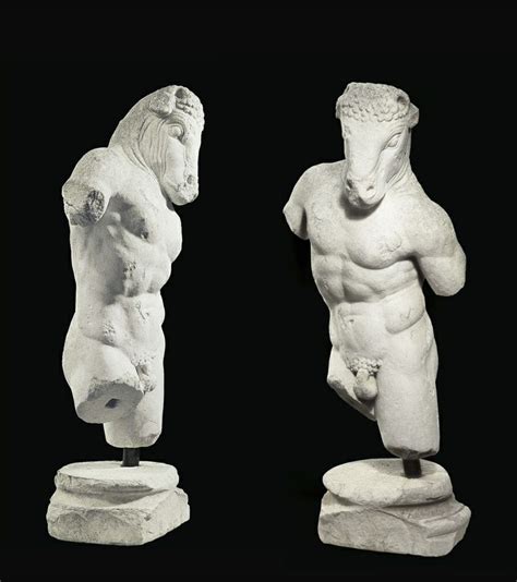 A Roman Marble Minotaur Circa 1st 2nd Century Ad Ancient Statues