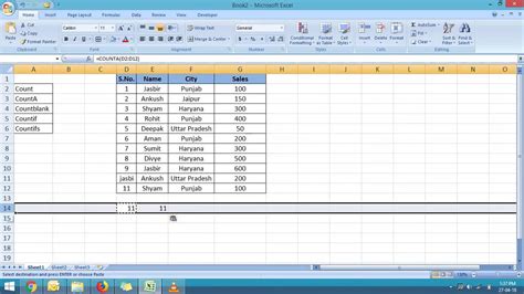 How To Use Countcountifcountifs Function In Microsoft Excel