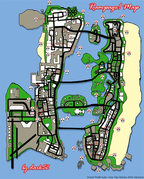 Grand Theft Auto Vice City Stories Map