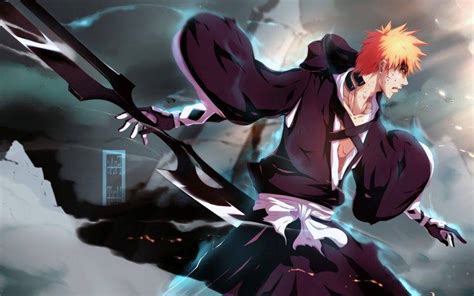Kurosaki Ichigo Bleach Anime Boys Weapon Orange Hair Wallpapers Hd Desktop And Mobile