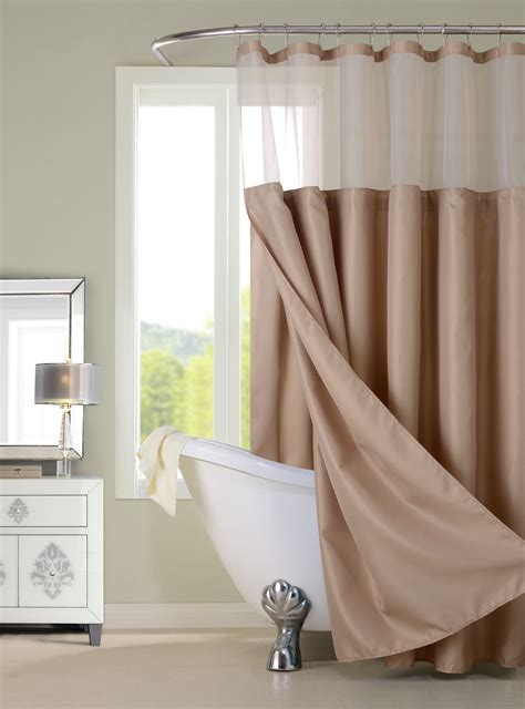 Dainty Home Complete Shower Curtain Set With Detachable Liner Walmart
