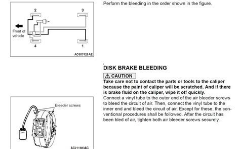 Brake Bleeding Order Evolutionm Mitsubishi Lancer And Lancer
