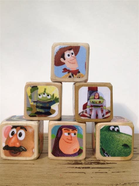 Toy Story Childrens Book Blocks Natural By Storybookblocks