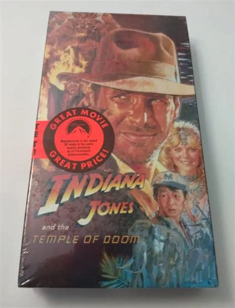 Indiana Jones And The Temple Of Doom Vhs Paramount Release Factory Sealed Picclick