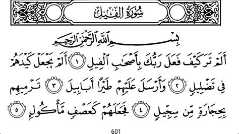 105 Surah Al Fil With Arabic Text Hd By Mishary Rashid Al Afasy