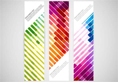 Colorful Vertical Banner Vectors 100045 Vector Art At Vecteezy