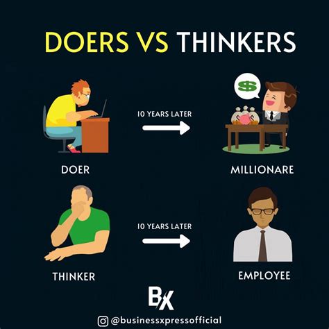 Business Xpress Difference Between 👍doers And 🤫thinkers