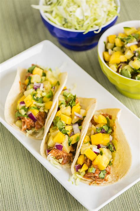 Transfer to a medium mixing bowl and toss with the rest of the ingredients for the salsa. Chicken Tacos with Mango Salsa