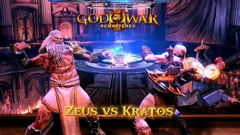 God Of War Iii Remastered Zeus Vs Kratos Batalla Final Youtube