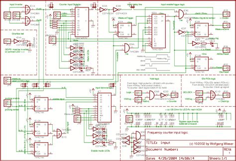Frequency Counter Input Schematic
