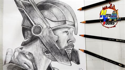 Thor Dibujo A Lapiz Ilustraciones De Marvel Y Star Wars Por Adi