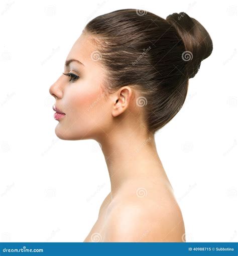Beautiful Profile Face Of Young Woman Stock Photo Image 40988715