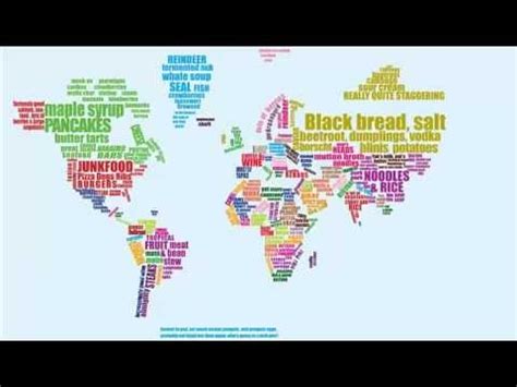 It's more than just pizza. TheTasterMagazine.com - Unique Food Map Of The World - YouTube