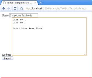 Asp Net How To Create A Multiline Textbox