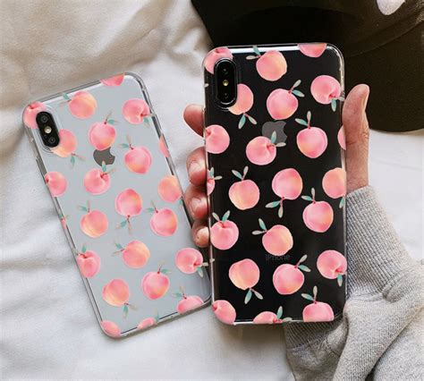 Peaches Iphone 11 Pro Max Case Iphone Xr Case Iphone Xs Max Etsy