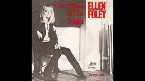 Ellen Foley 1979 We Belong To The Night Youtube