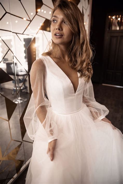Oliviabottega Wedding Dress Sleeves Wedding Dresses Romantic Wedding Dress Long Sleeve