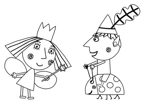 Ben and Holly coloring pages - Printable coloring pages