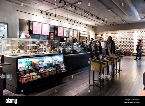 Inside starbucks coffee shop inside hi-res stock photography and images