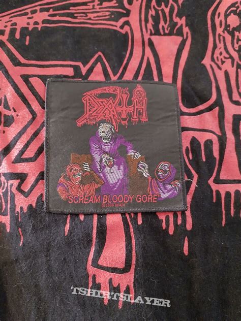 Death Scream Bloody Gore Official Woven Patch Tshirtslayer Tshirt
