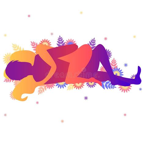 Kama Sutra Sexual Pose The Zen Pause Stock Vector Illustration Of
