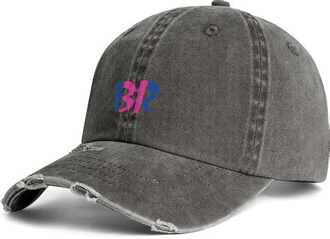 Wenzi9du Unisex Woman Mans Baskin Robbins Logo Denim Baseball Hat Cute