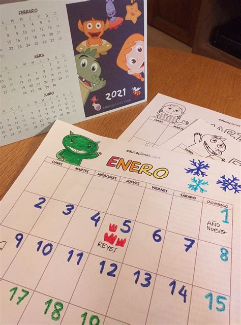 Calendario Mar 2021 Calendario Infantil 2021 Para Imprimir Y Colorear